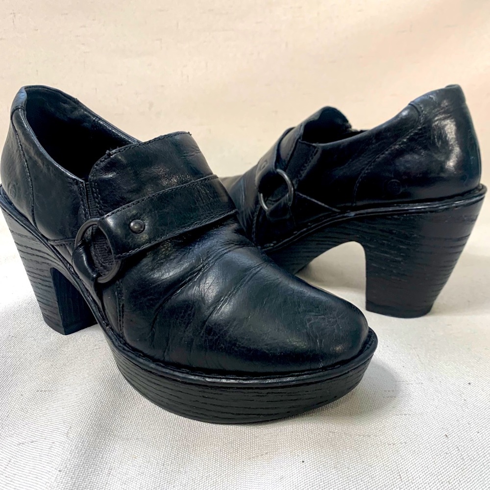 BORN Leather Clogs